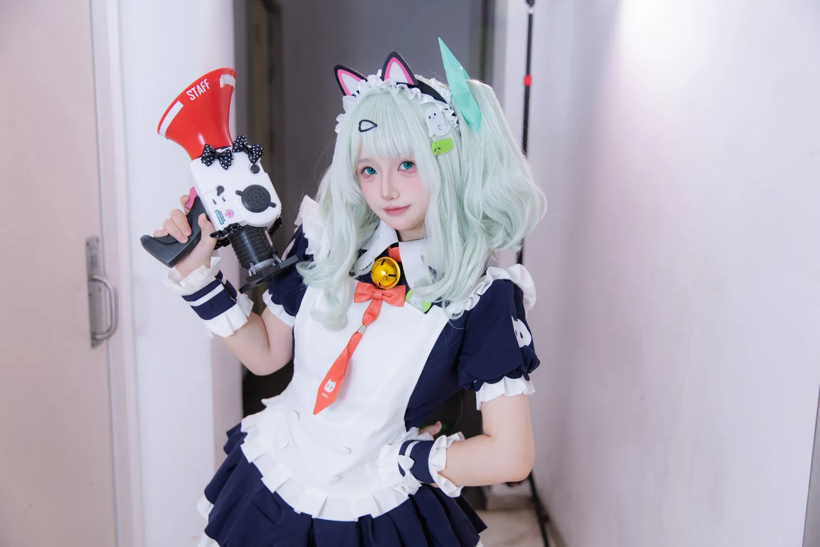 【千夏cos】妄想天使女仆装出镜，静安大悦城拍摄存档 - 第 1 张