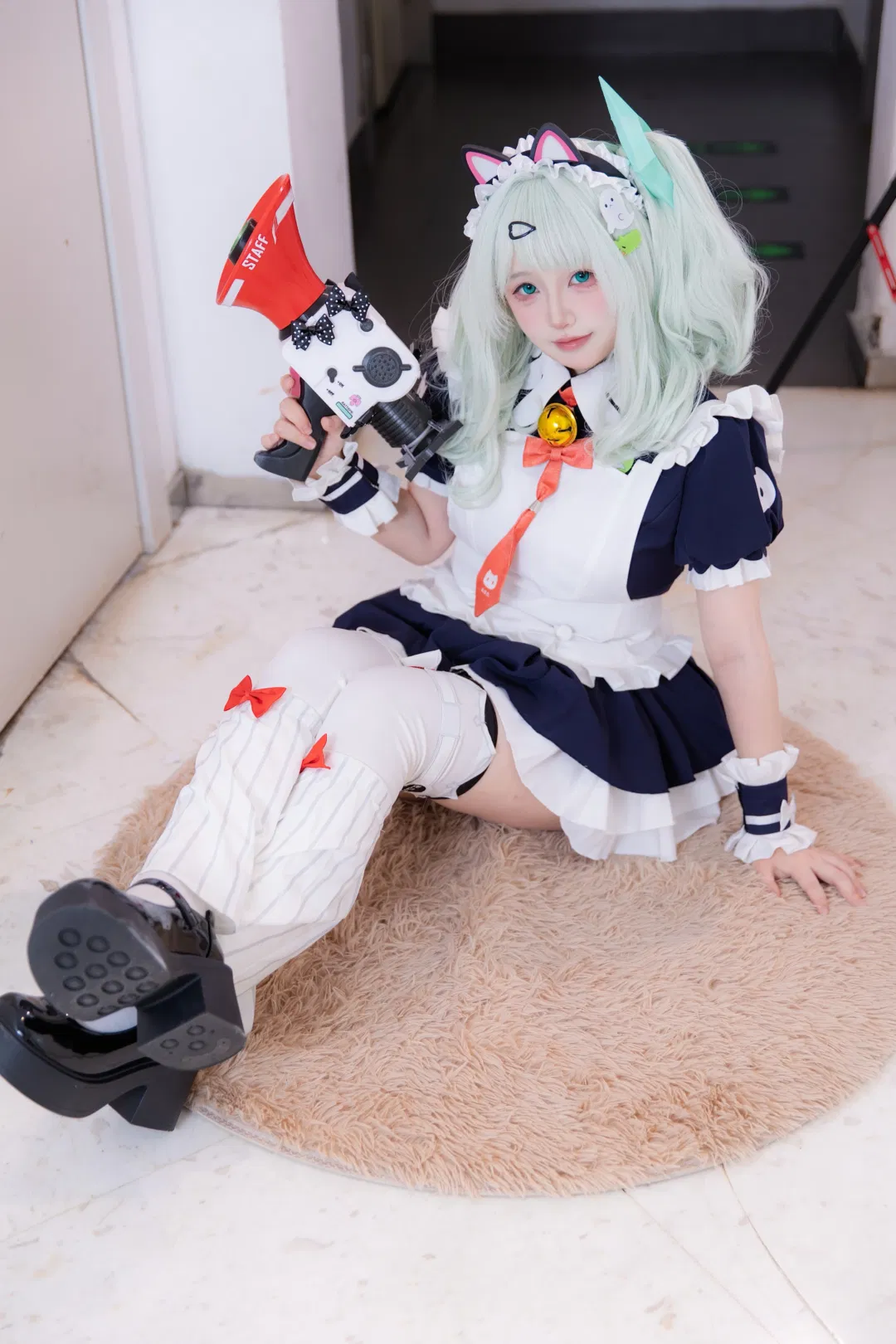 【千夏cos】妄想天使女仆装出镜，静安大悦城拍摄存档 - 第 3 张