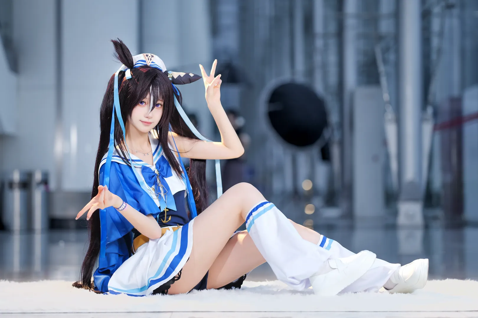 【强击cos】赛马娘强击的夏日水手服写真 - 第 2 张