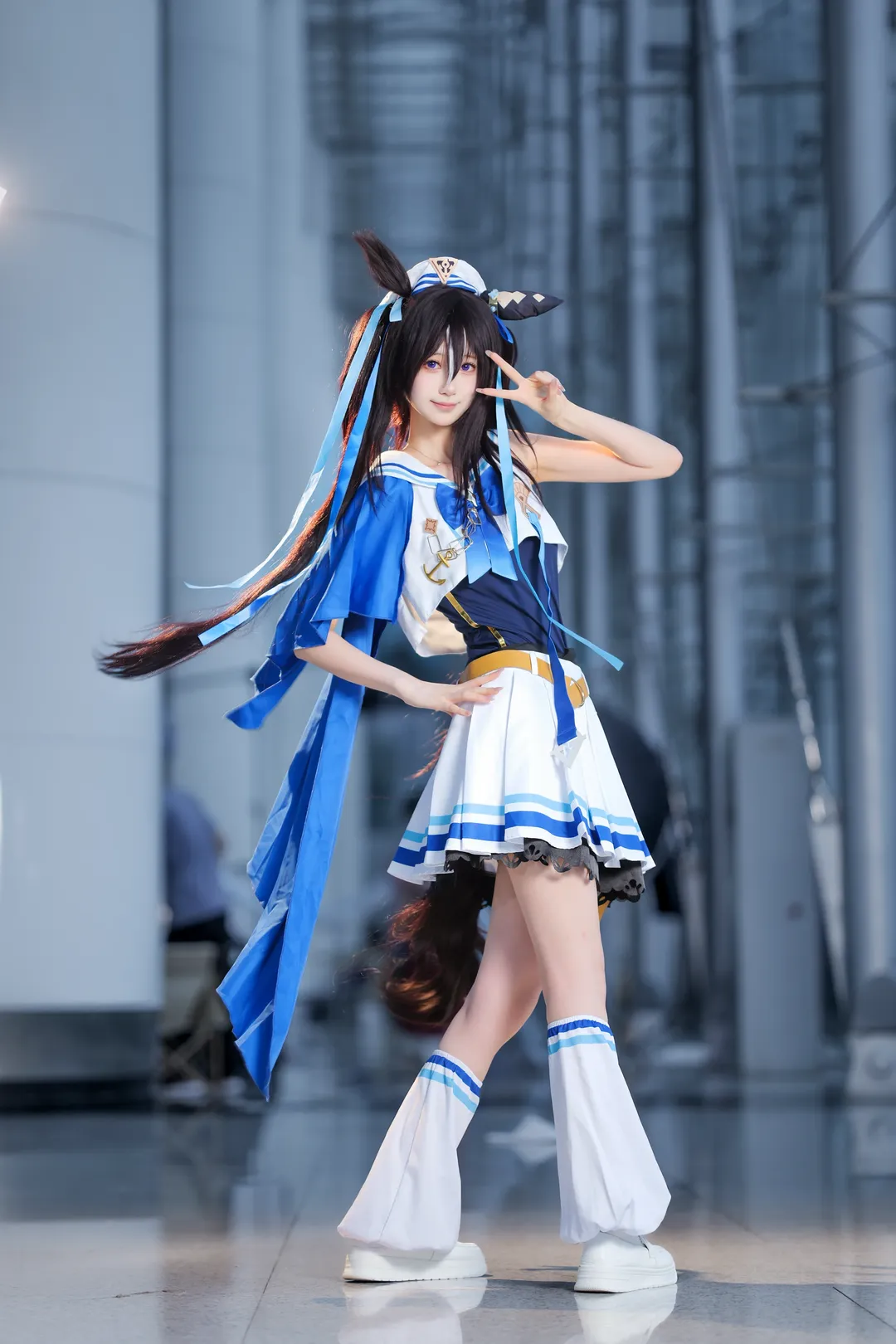 【强击cos】赛马娘强击的夏日水手服写真 - 第 3 张