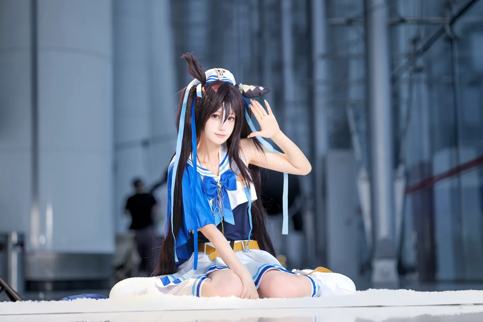 【强击cos】赛马娘强击的夏日水手服写真 - 第 6 张