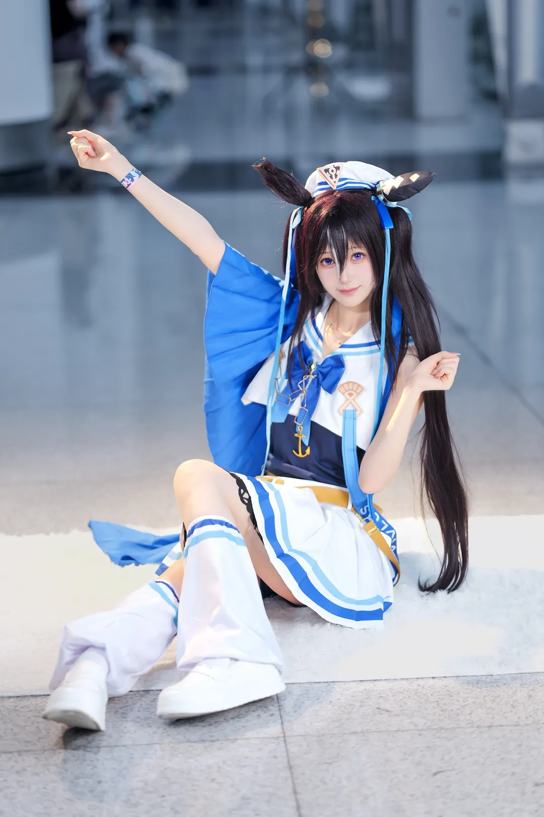 【强击cos】赛马娘强击的夏日水手服写真 - 第 7 张