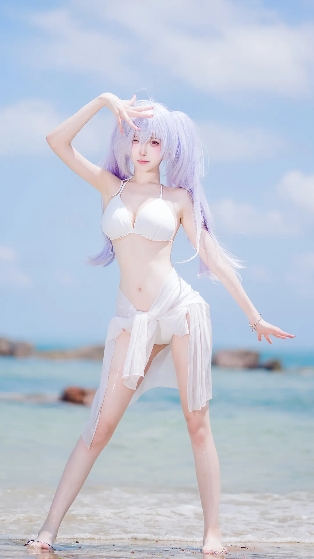 海風與白色泳裝，夏日外景拍攝記錄 - 第 1 張
