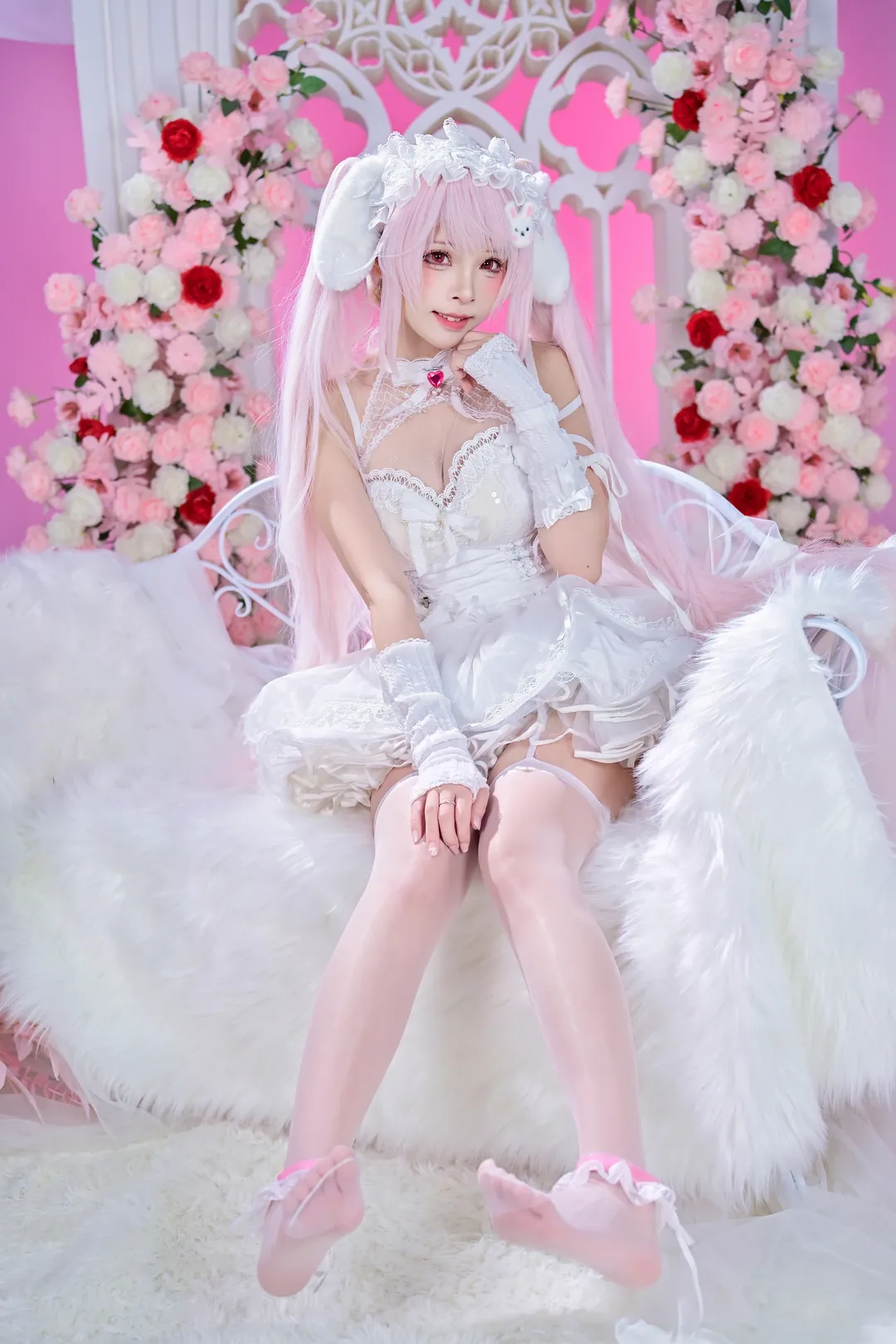 【爱丽丝cos】胜利女神：妮姬的粉色童话幻梦 - 第 2 张