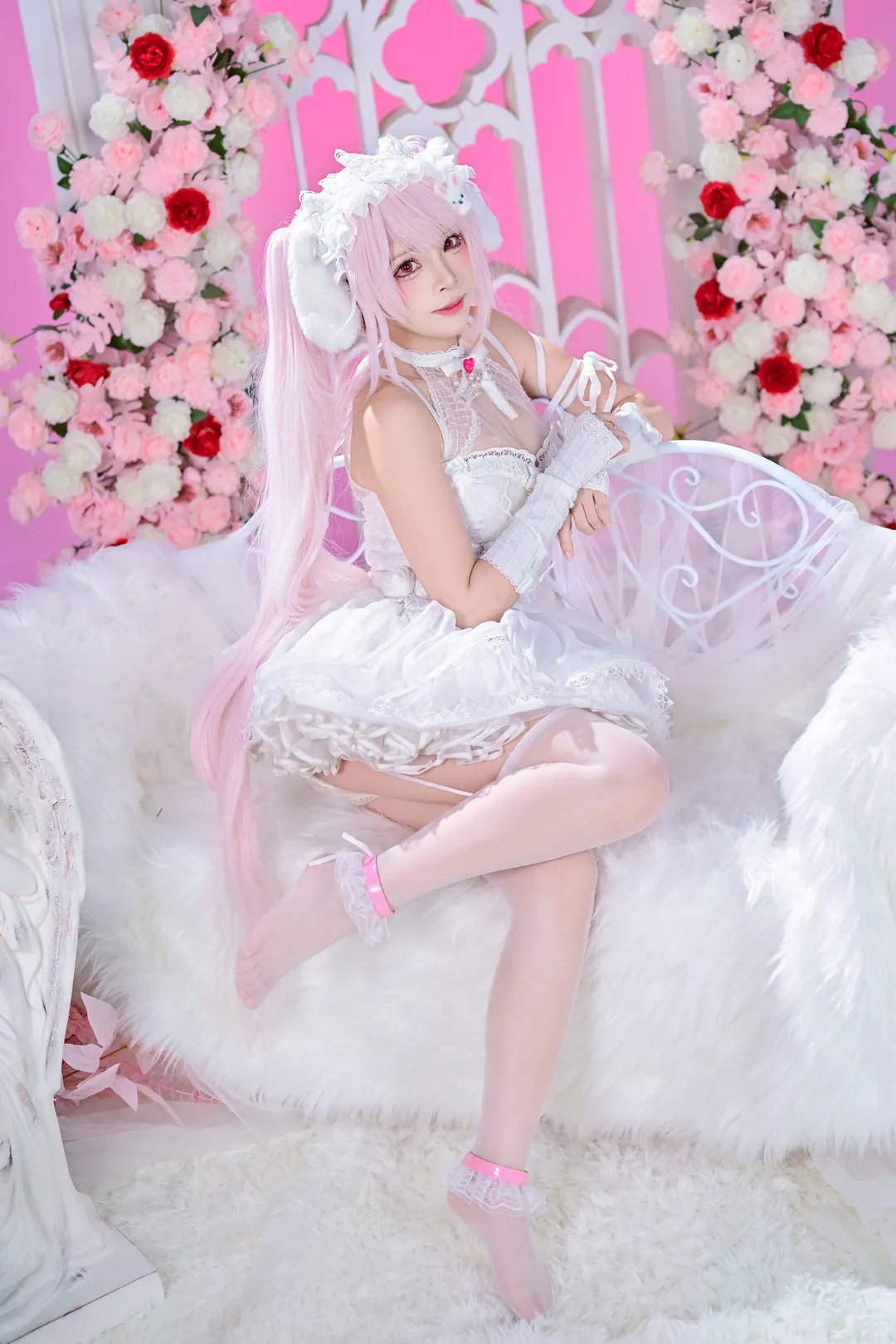 【爱丽丝cos】胜利女神：妮姬的粉色童话幻梦 - 第 5 张