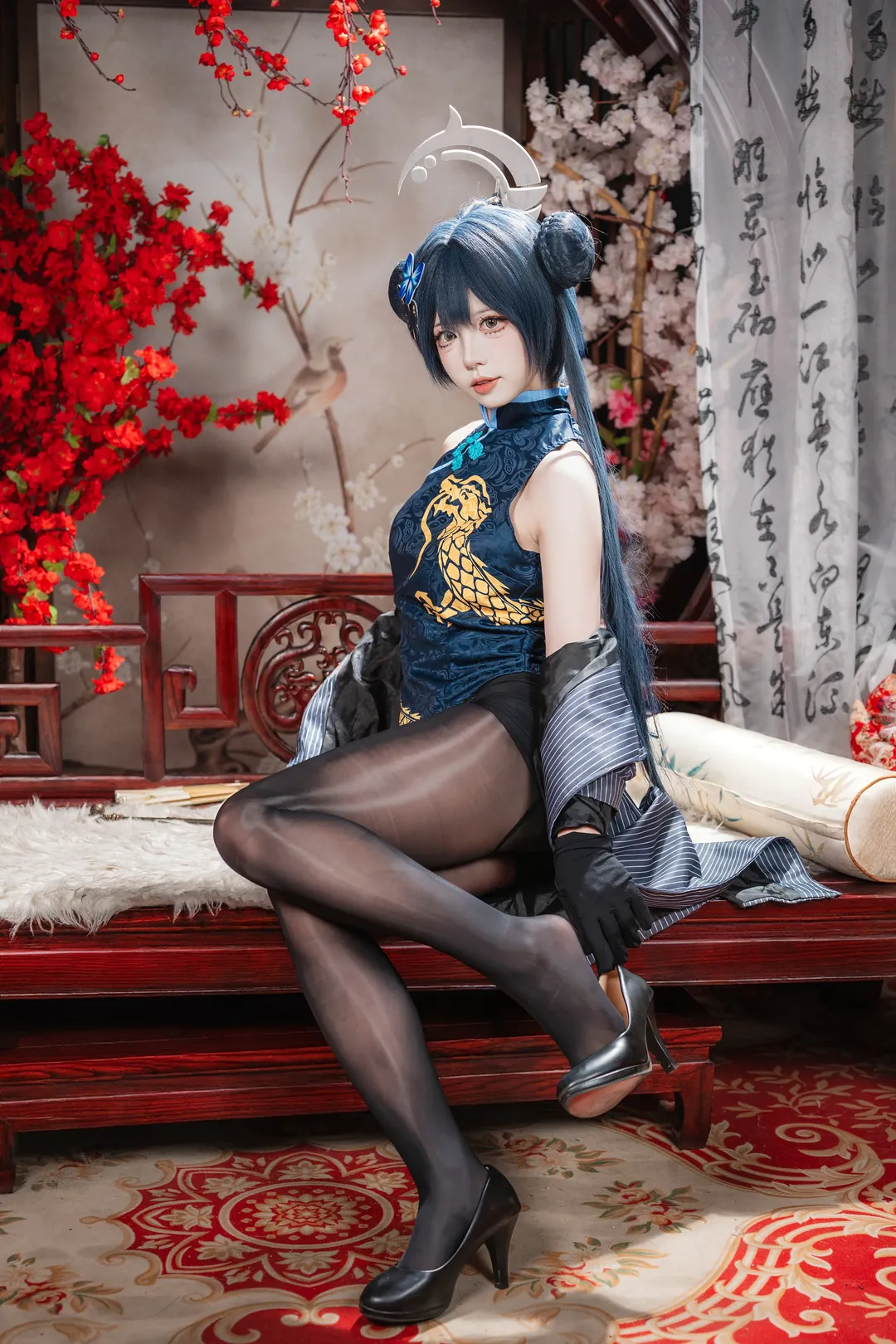 【妃咲cos】蔚藍檔案 妃咲旗袍造型演繹漫畫腿 - 第 3 張