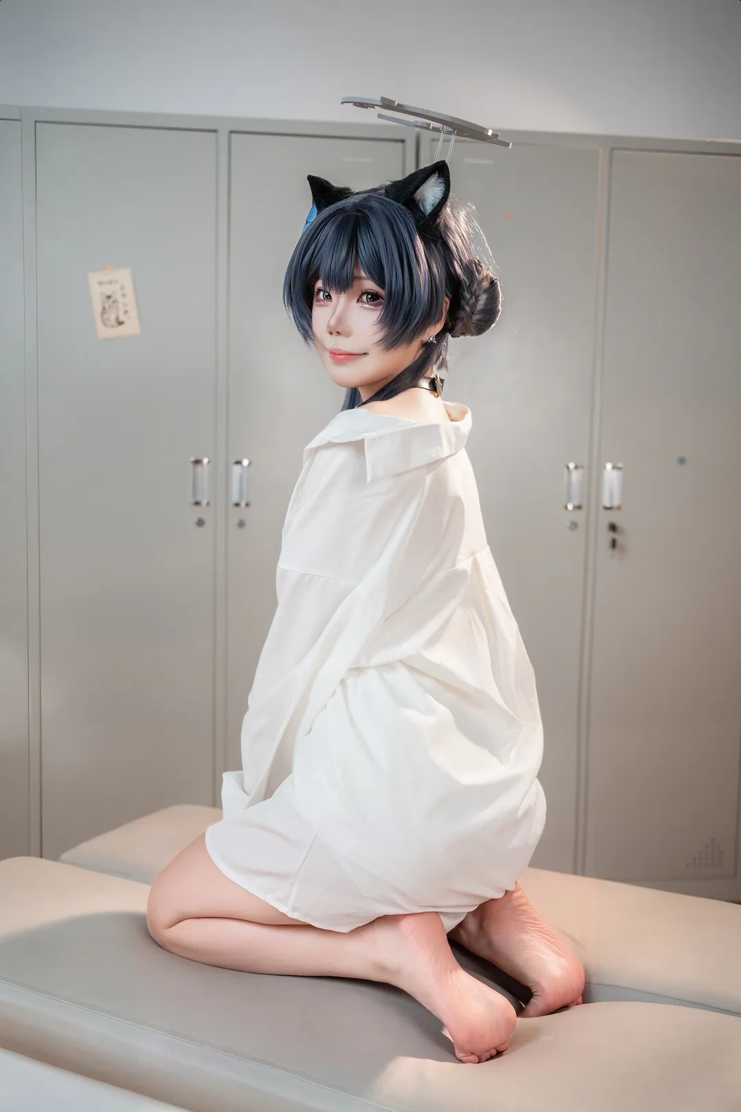 【妃咲cos】蔚蓝档案猫耳白衬衫的日常记录 - 第 2 张