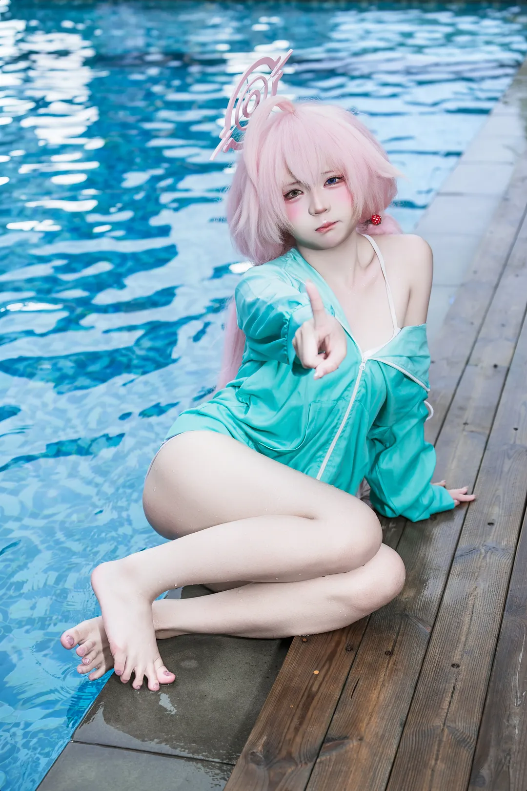 【小鸟游星野cos】蔚蓝档案泳池边的夏日拍摄记录 - 第 1 张