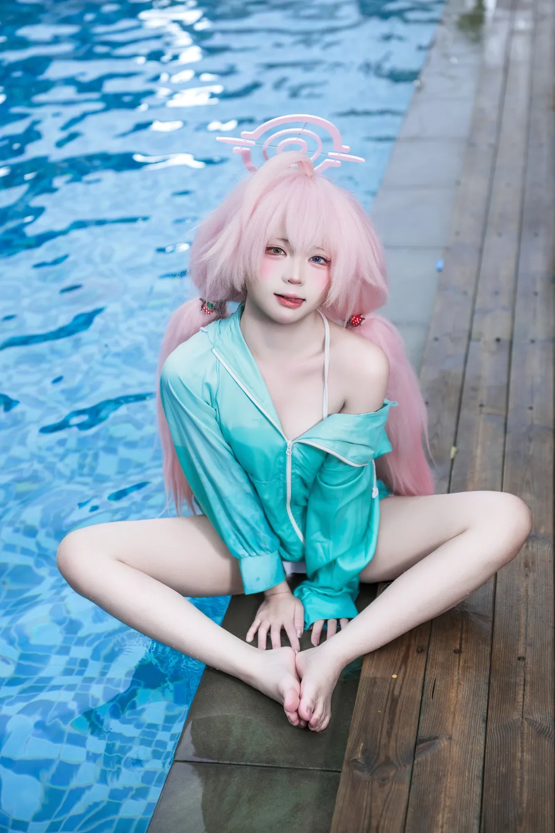 【小鸟游星野cos】蔚蓝档案泳池边的夏日拍摄记录 - 第 4 张