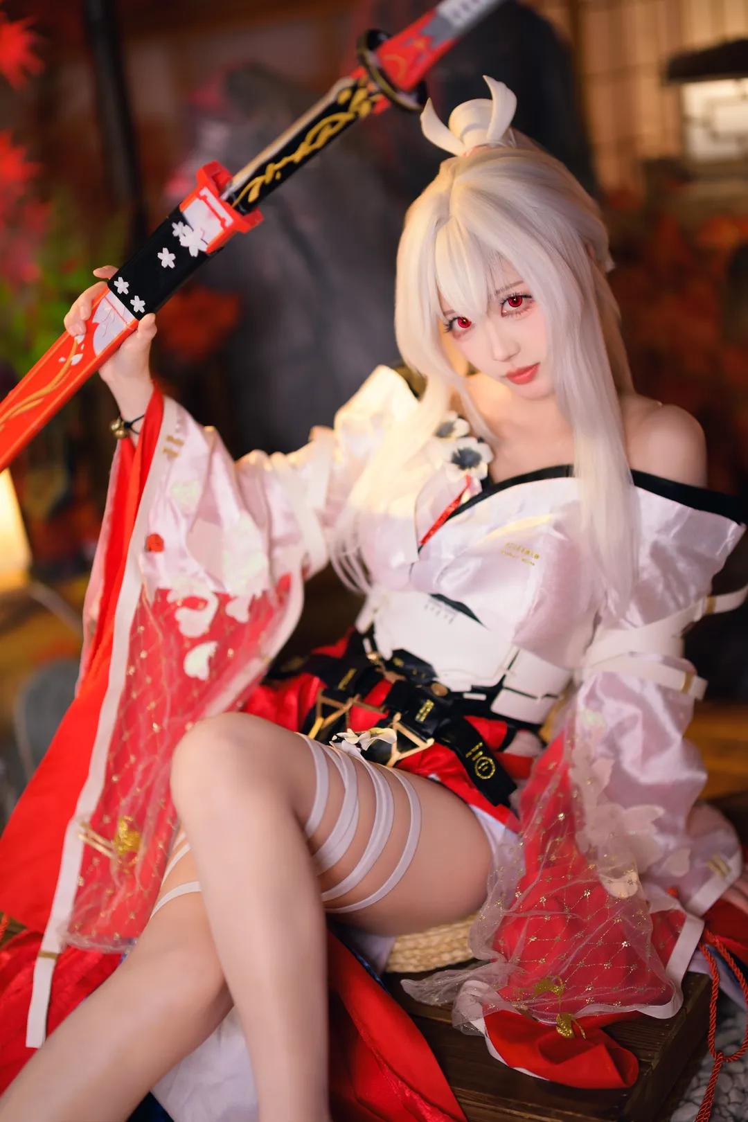 【绯雪cos】鸣潮灼樱巫女的和风拍摄记录 - 第 2 张