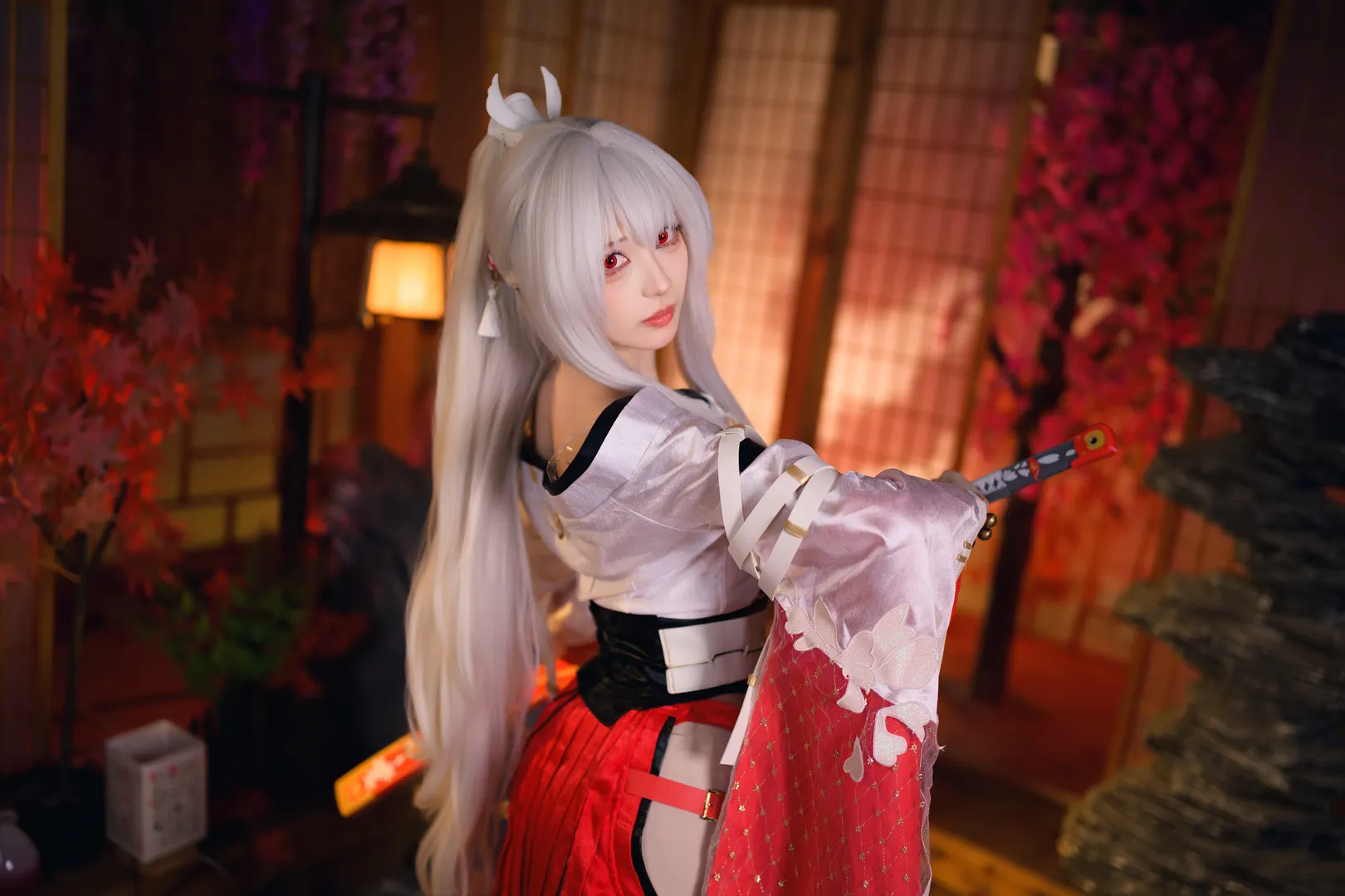 【绯雪cos】鸣潮灼樱巫女的和风拍摄记录 - 第 5 张