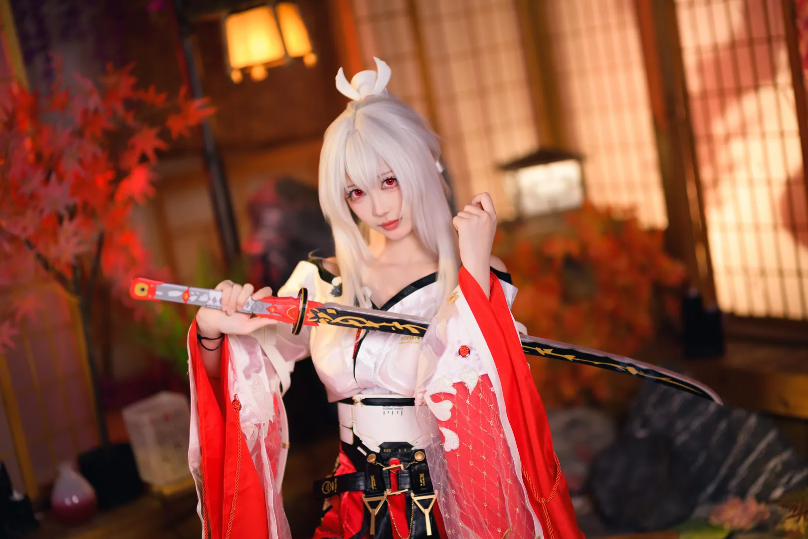 【绯雪cos】鸣潮灼樱巫女的和风拍摄记录 - 第 6 张
