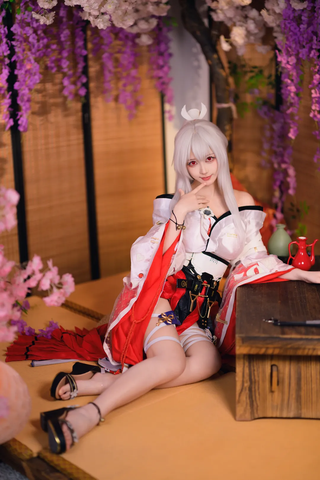 【绯雪cos】鸣潮灼樱巫女的和风拍摄记录 - 第 9 张