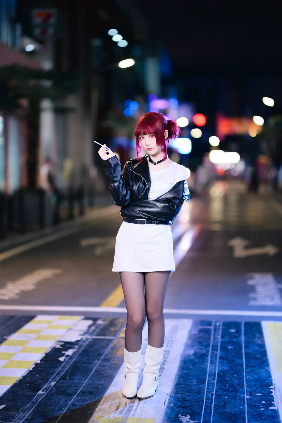 【田山小姐cos】F0.95大光圈下的夜景街头风 - 第 1 张