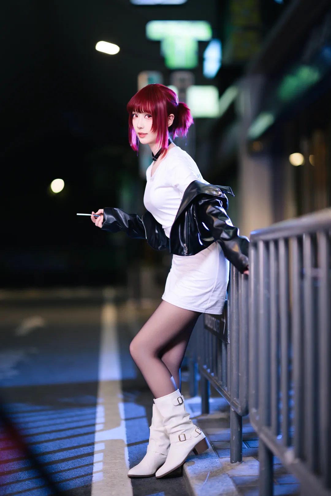 【田山小姐cos】F0.95大光圈下的夜景街头风 - 第 3 张