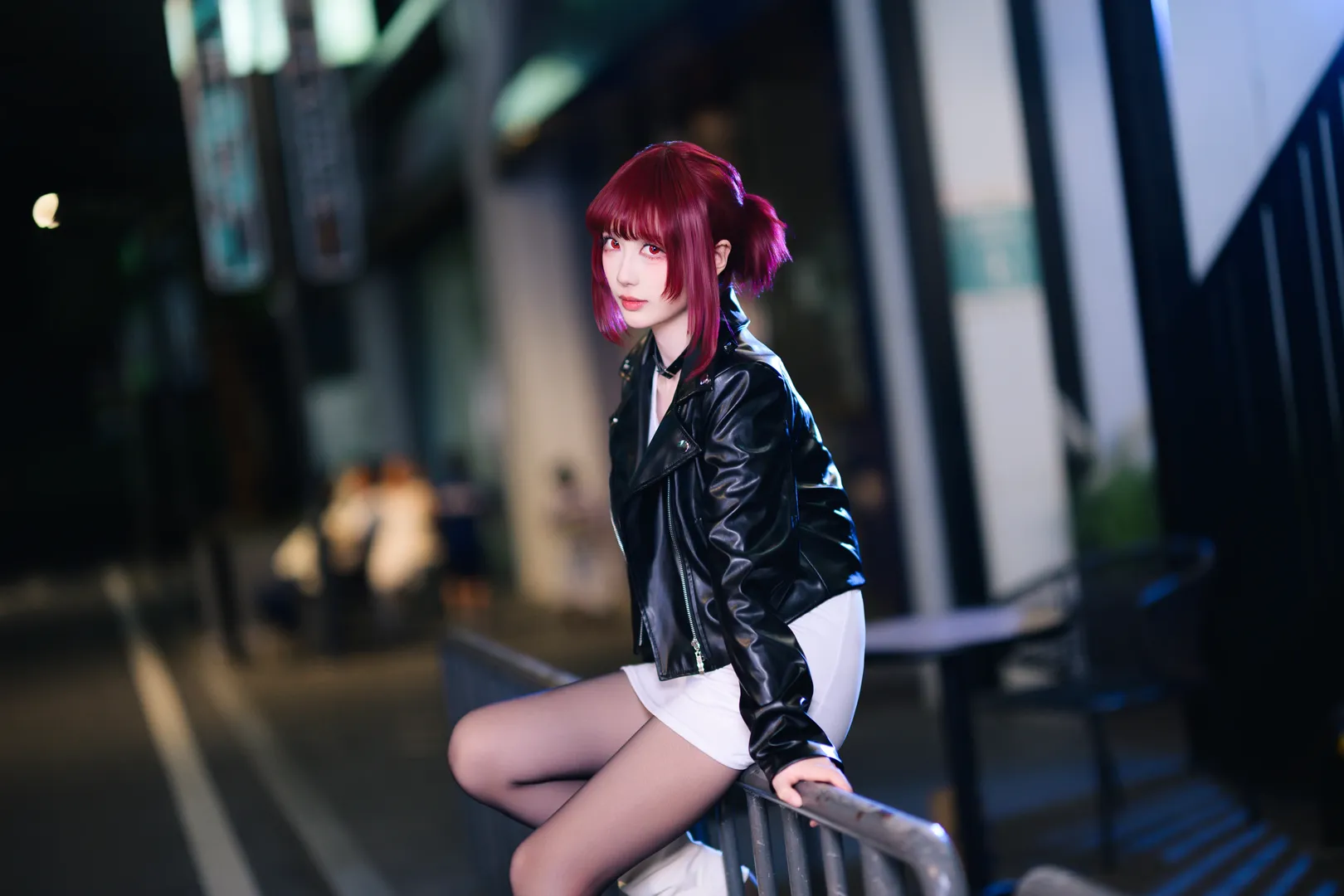 【田山小姐cos】F0.95大光圈下的夜景街头风 - 第 4 张