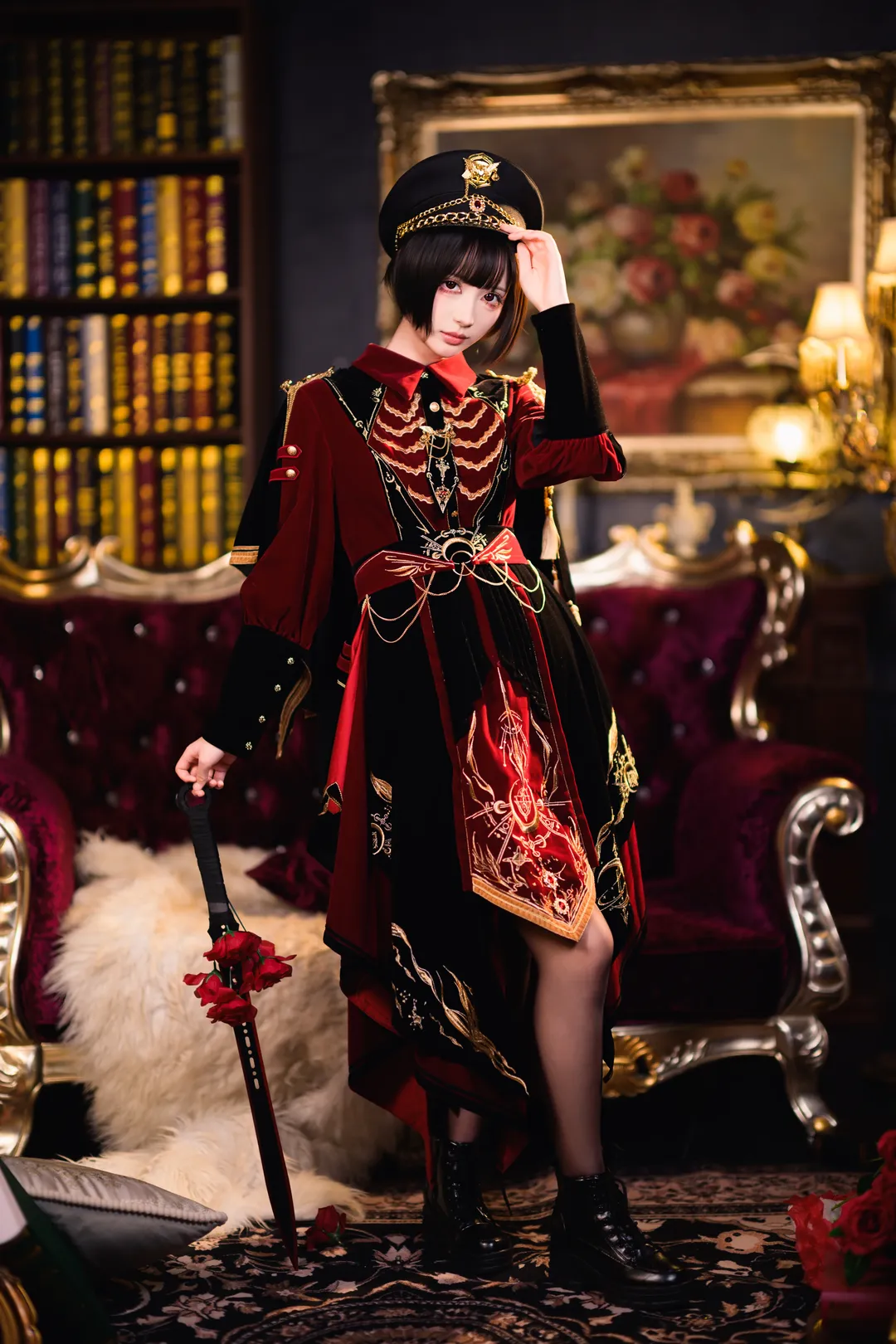 紅黑金軍裝風Lolita，化身冷豔少女暴君 - 第 1 張