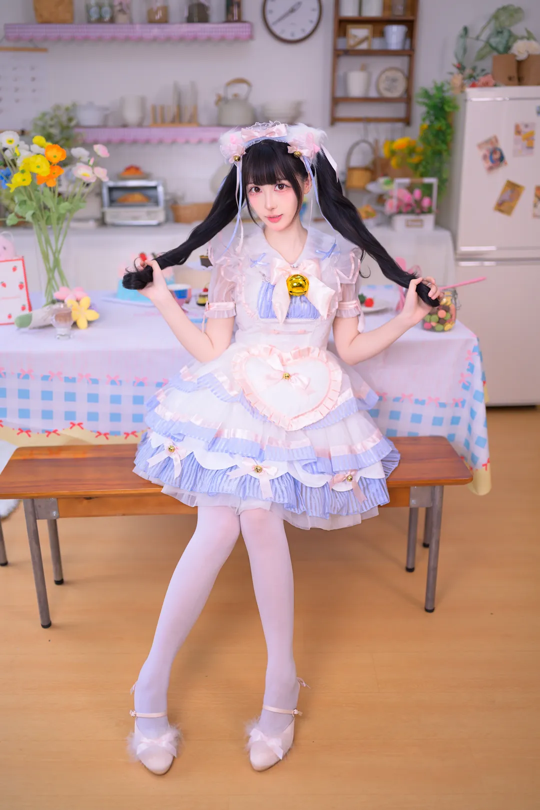 粉色小蛋糕般的猫女仆Lolita装扮 - 第 4 张
