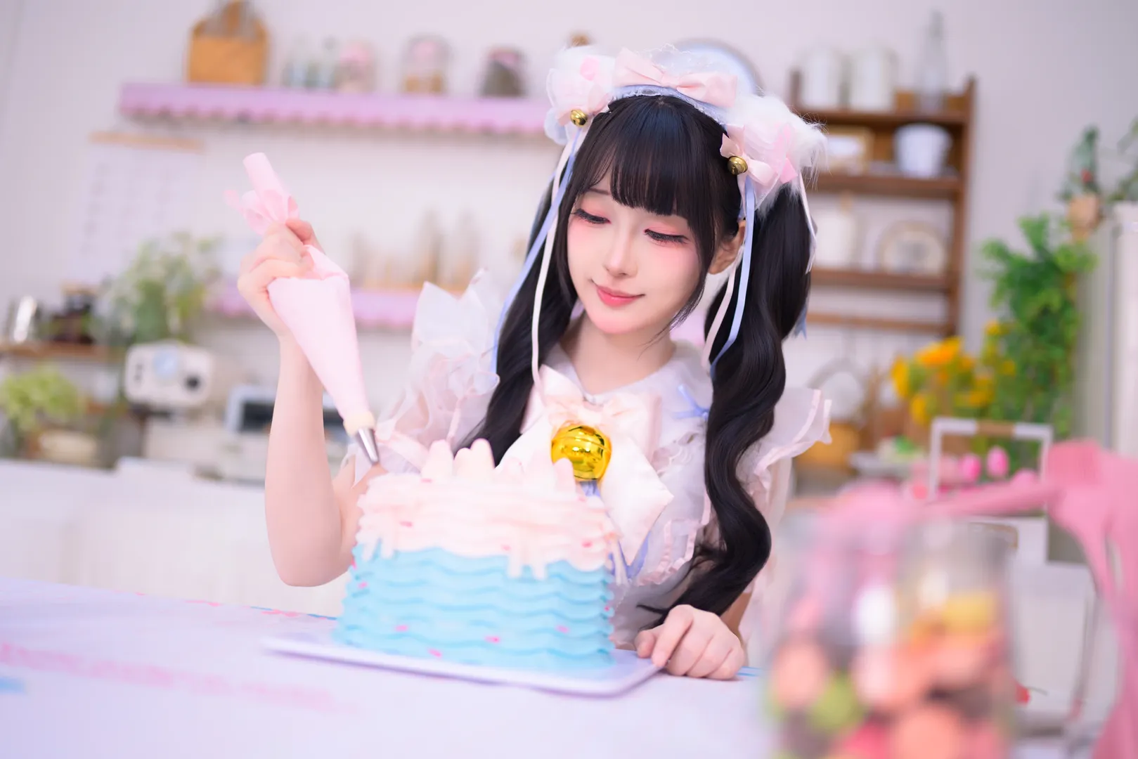 粉色小蛋糕般的猫女仆Lolita装扮 - 第 5 张