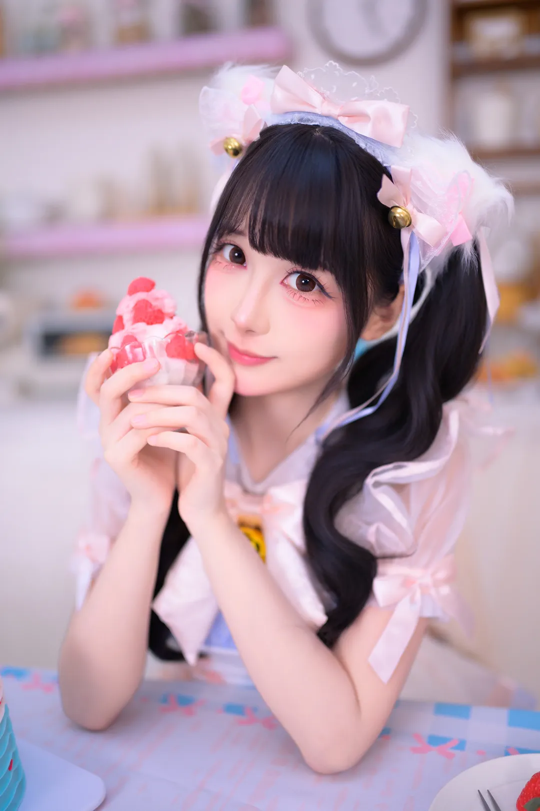 粉色小蛋糕般的猫女仆Lolita装扮 - 第 6 张