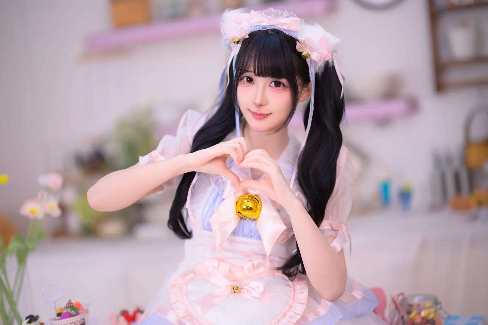 粉色小蛋糕般的猫女仆Lolita装扮 - 第 8 张
