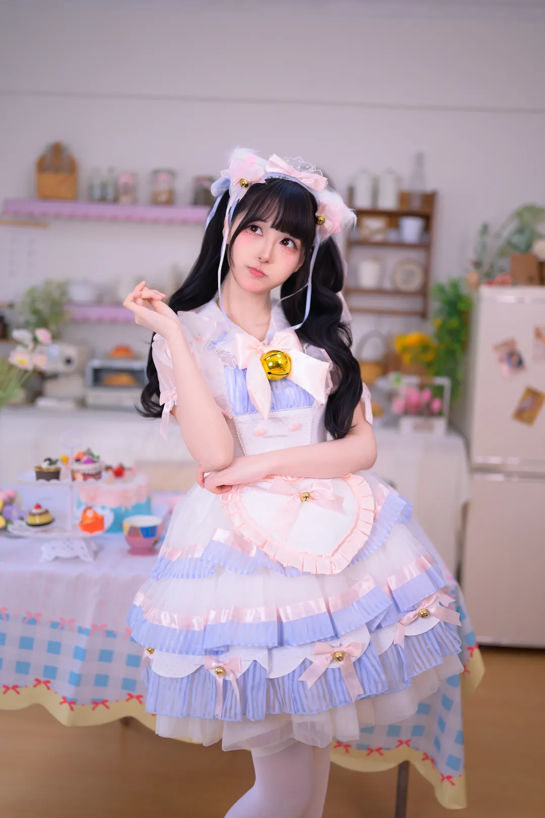 粉色小蛋糕般的猫女仆Lolita装扮 - 第 9 张