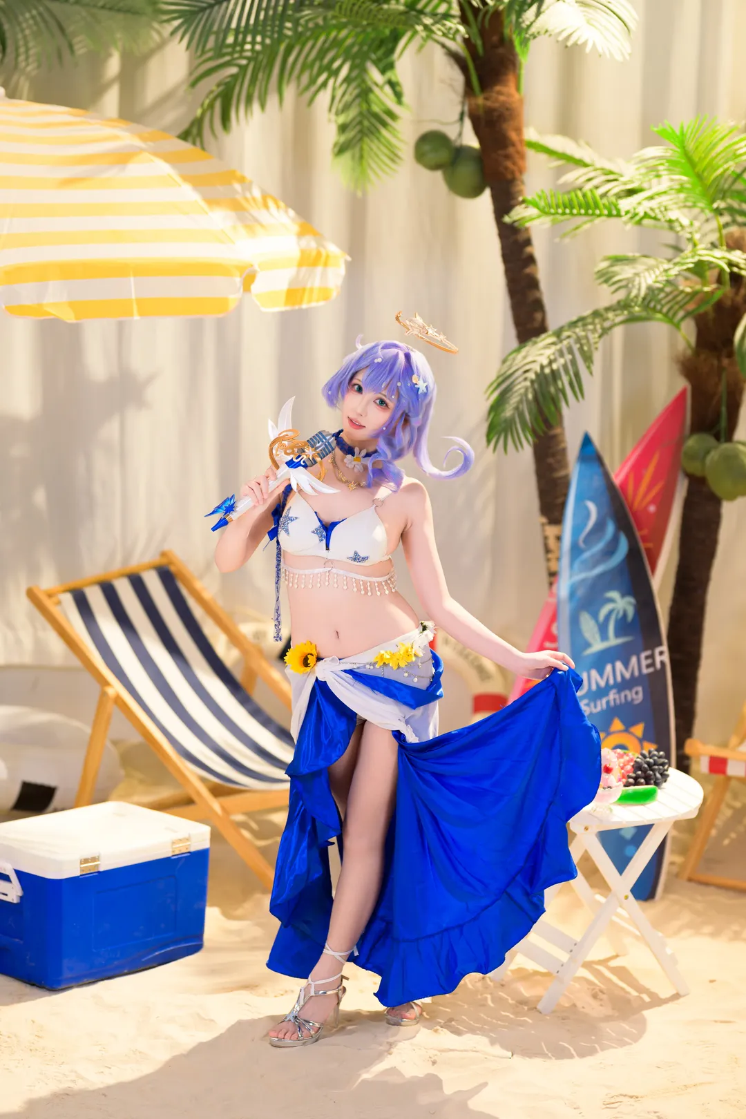 【知更鸟cos】夏日沙滩泳装，这份清凉请查收 - 第 1 张