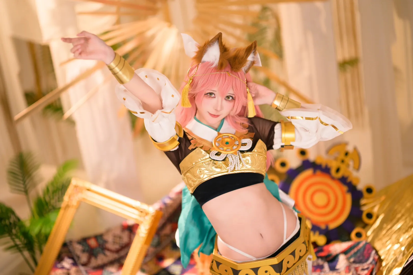 【玉藻前cos】FGO里的异域风情小狐狸，细节满满的拍摄记录 - 第 2 张