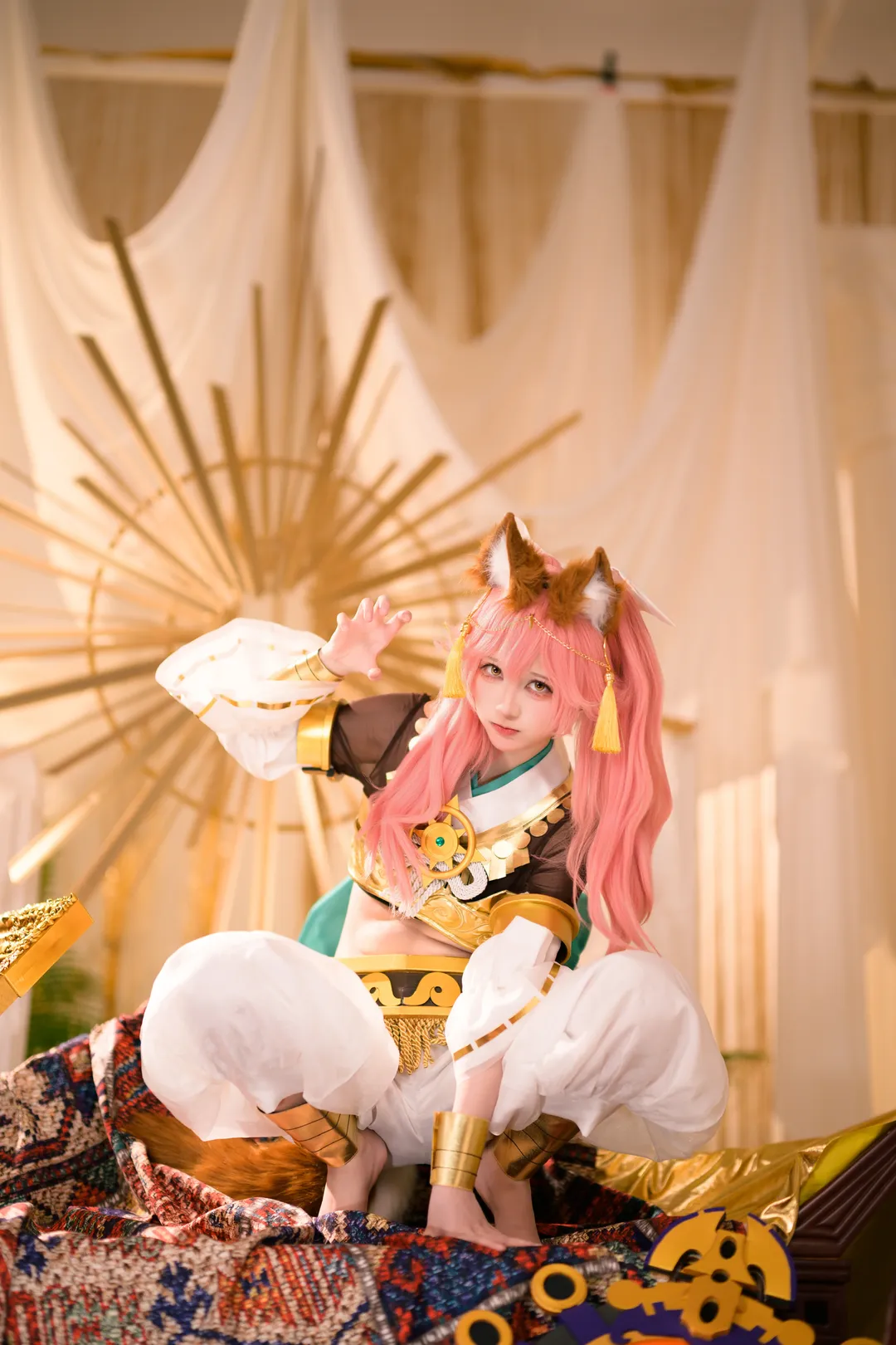 【玉藻前cos】FGO里的异域风情小狐狸，细节满满的拍摄记录 - 第 3 张
