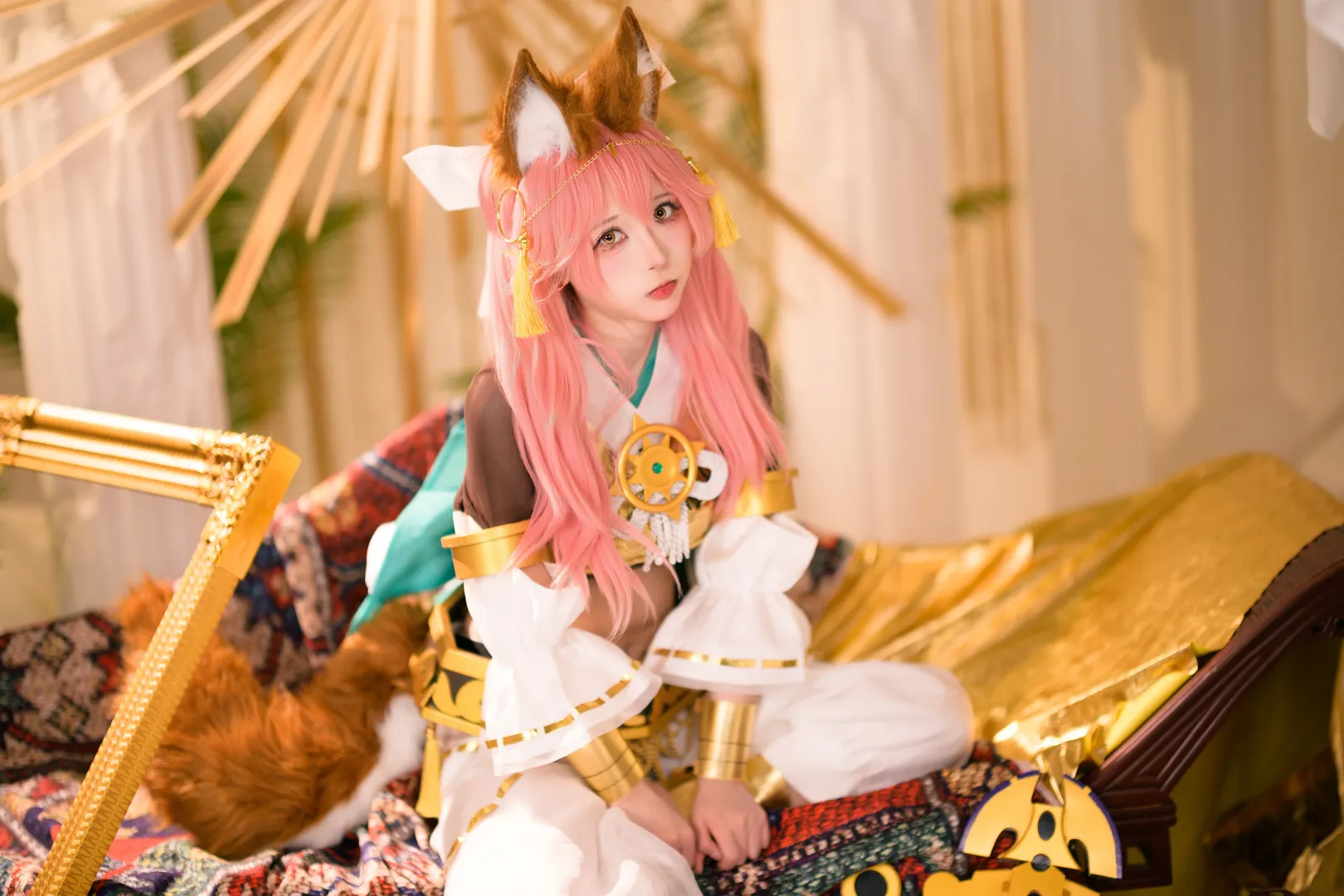 【玉藻前cos】FGO里的异域风情小狐狸，细节满满的拍摄记录 - 第 4 张