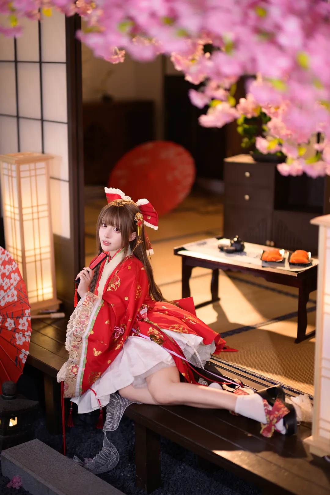 东方project和风cos，红金振袖在樱花和室里的拍摄记录 - 第 5 张