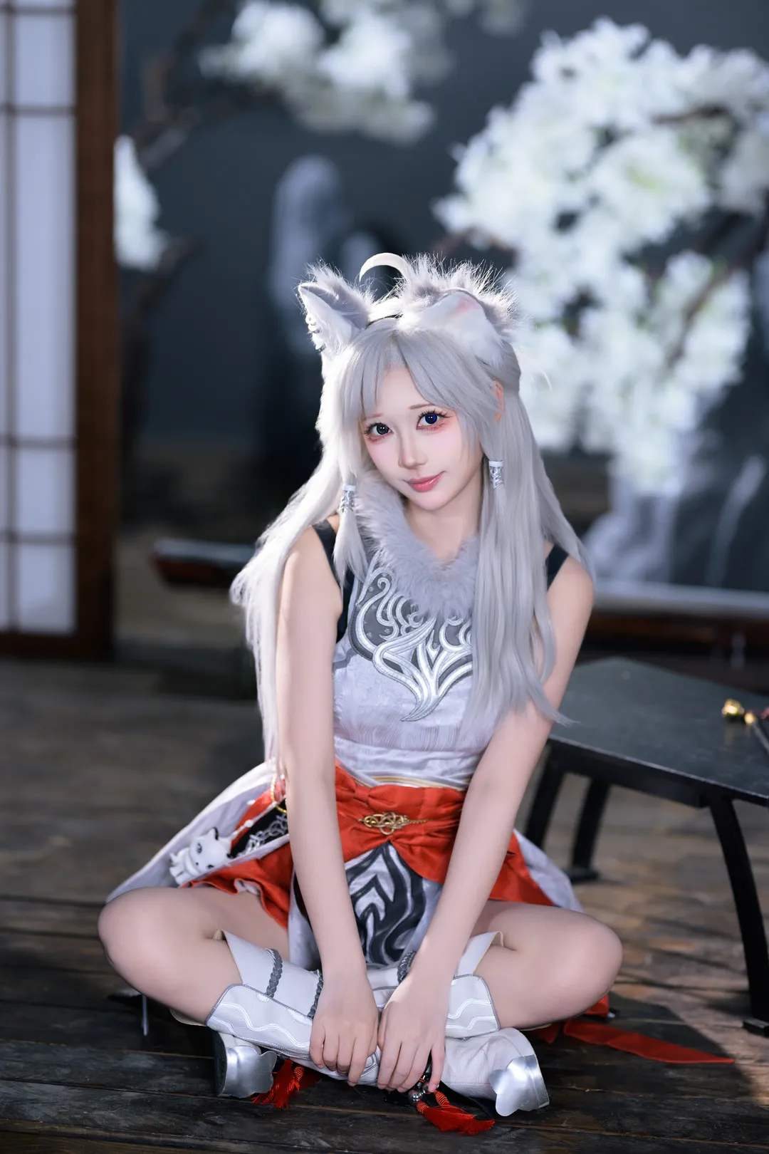 银月cos，银发兽耳与古典长剑的碰撞 - 第 6 张