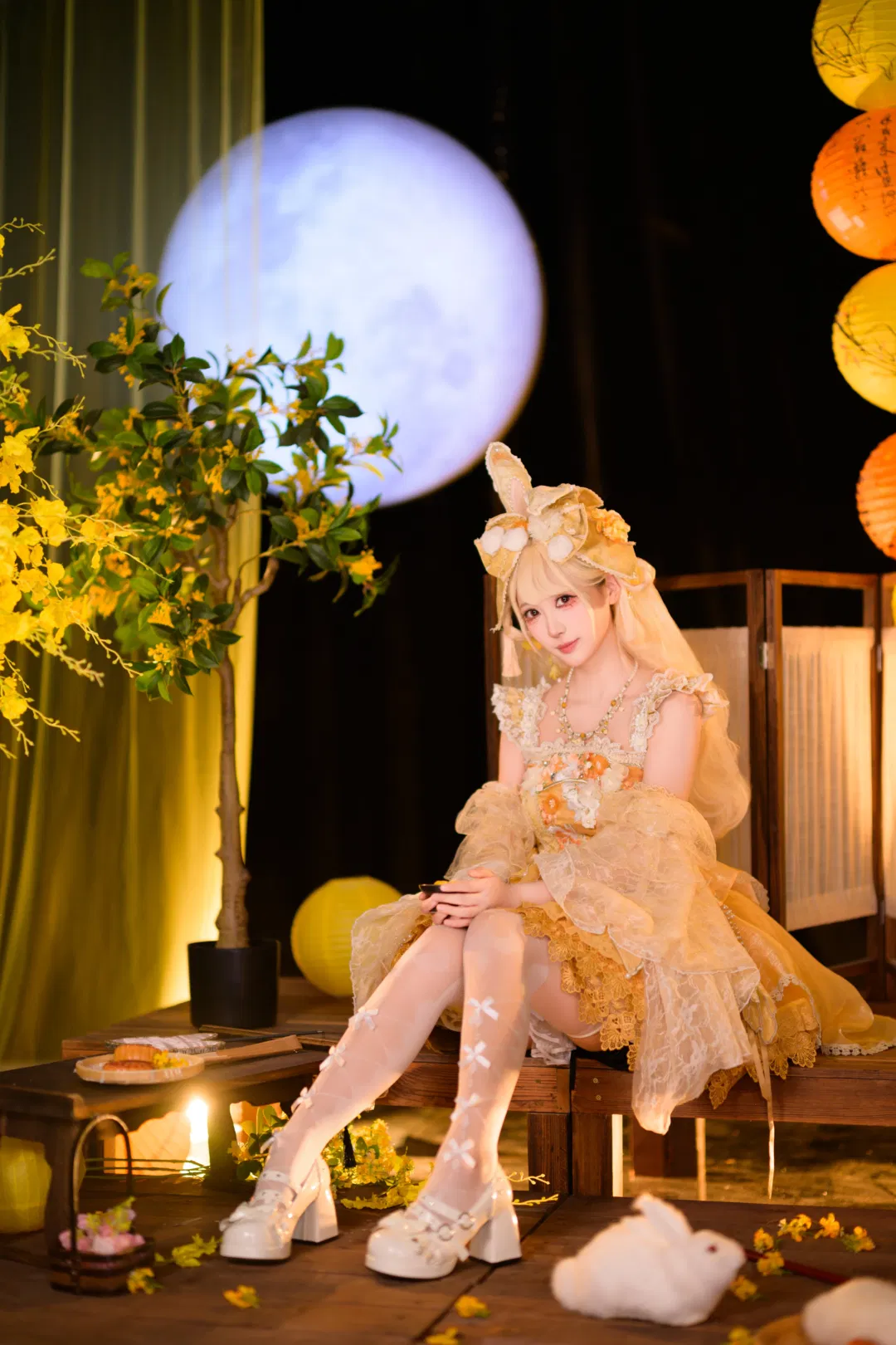 月下玉兔主題洛麗塔cosplay寫真 - 第 1 張