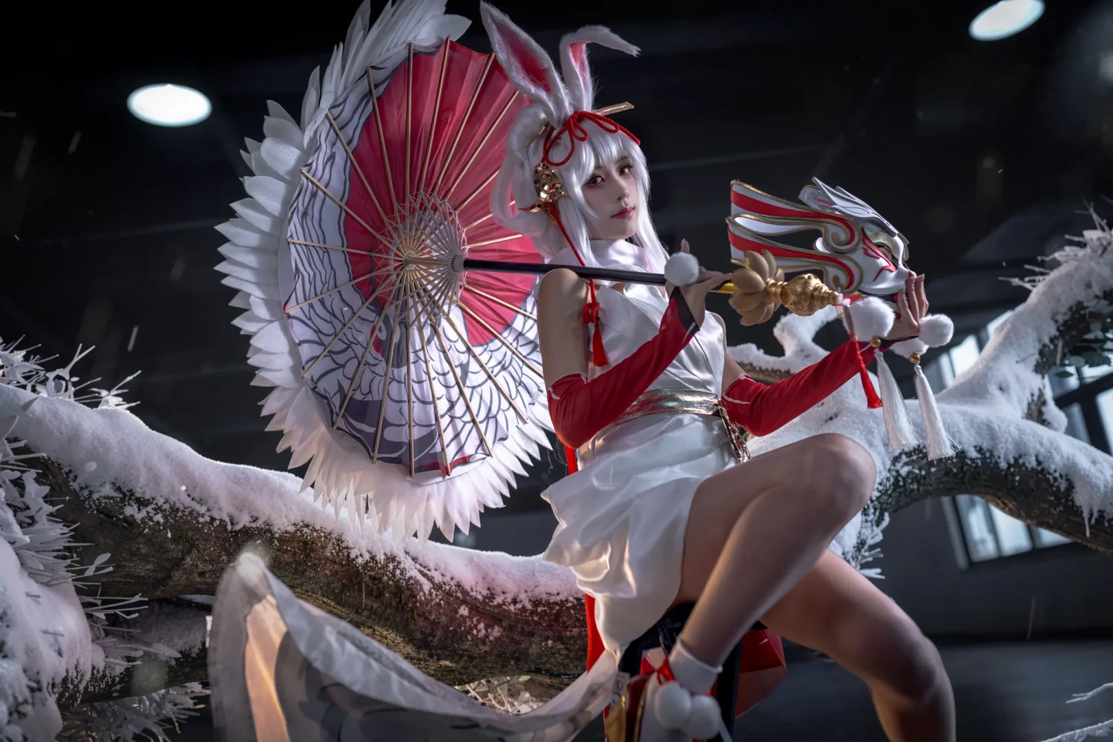【公孙离cos】王者荣耀祈雪灵祝的雪中氛围感 - 第 2 张