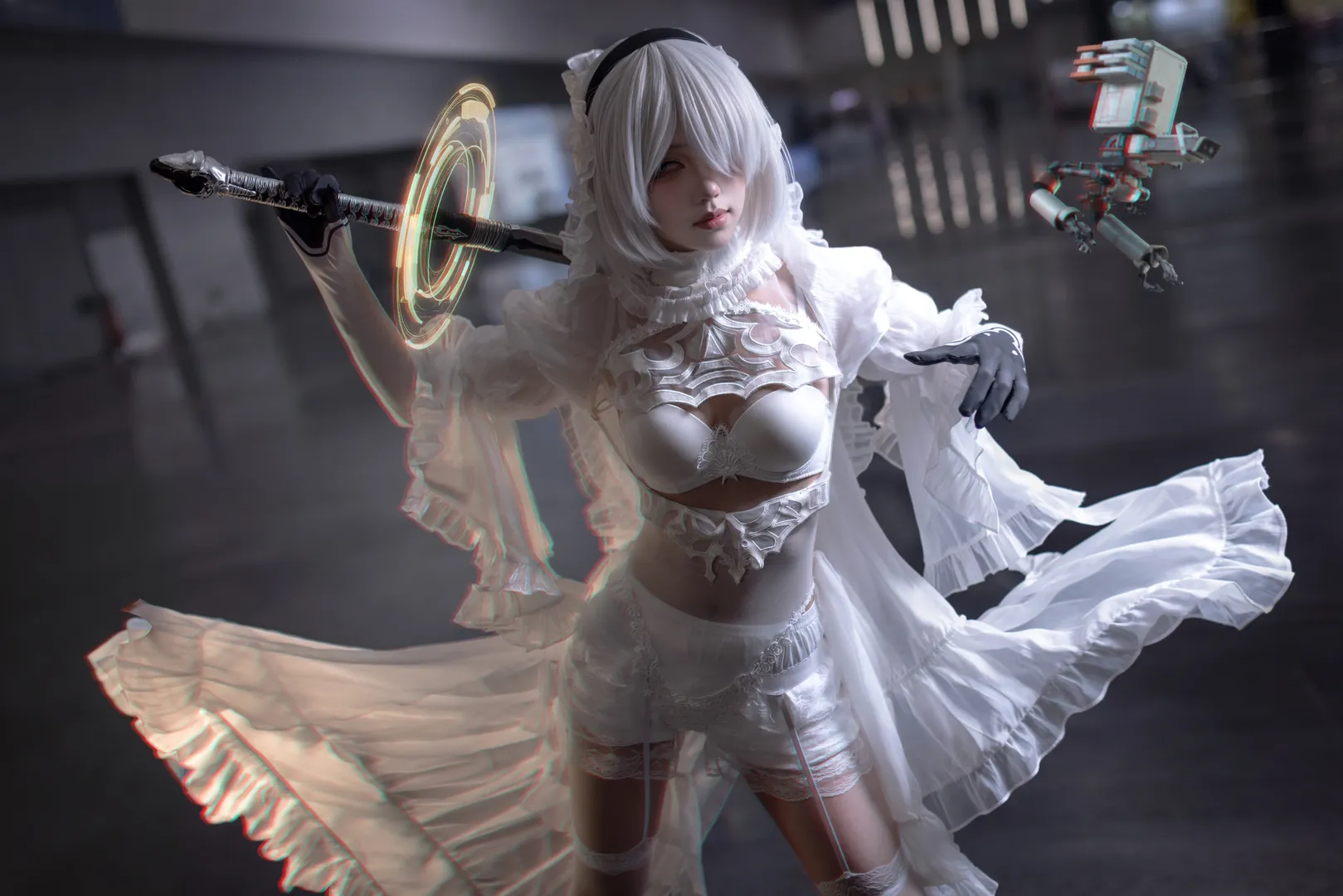 【2Bcos】尼尔机械纪元 白色哥特风战斗服拍摄记录 - 第 2 张