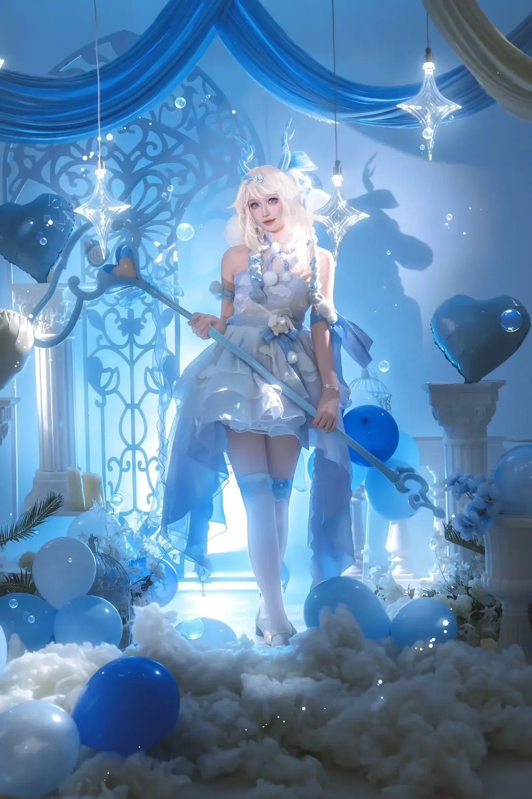 【愛麗絲cos】藍色夢幻世界裡的鹿角精靈 - 第 5 張