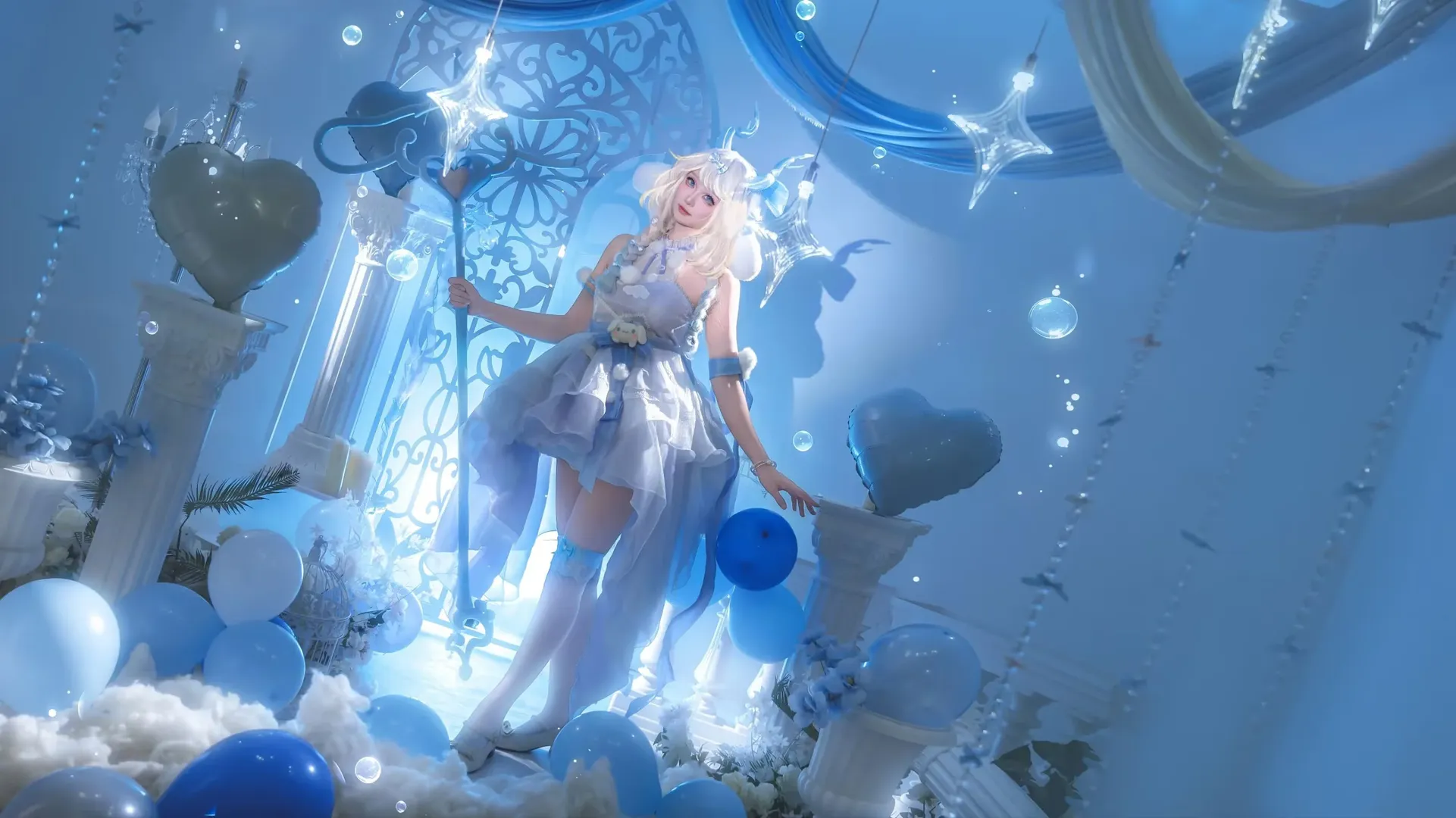 【愛麗絲cos】藍色夢幻世界裡的鹿角精靈 - 第 6 張