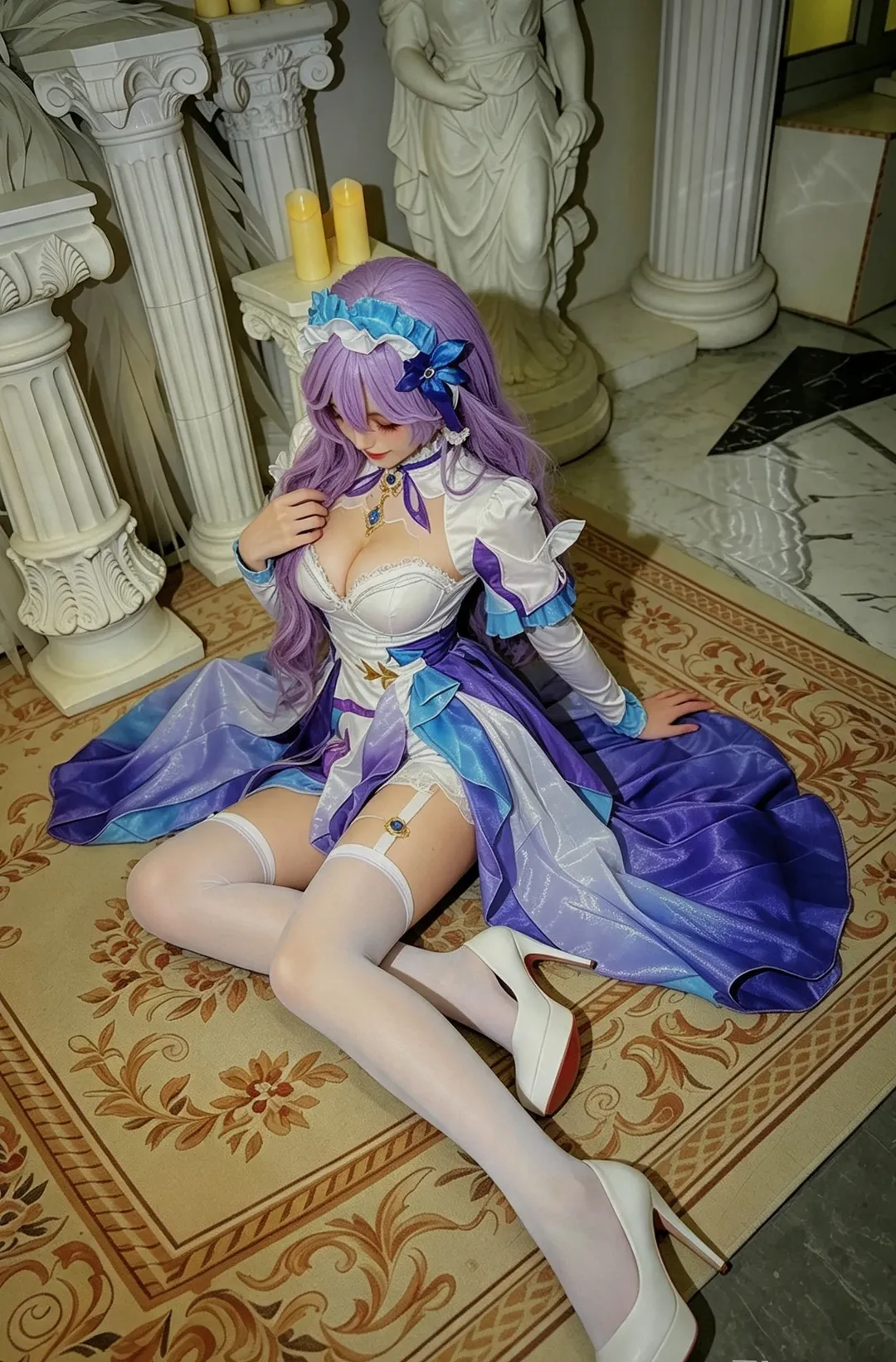 【坎特蕾拉cos】鸣潮的古典与白丝质感 - 第 3 张