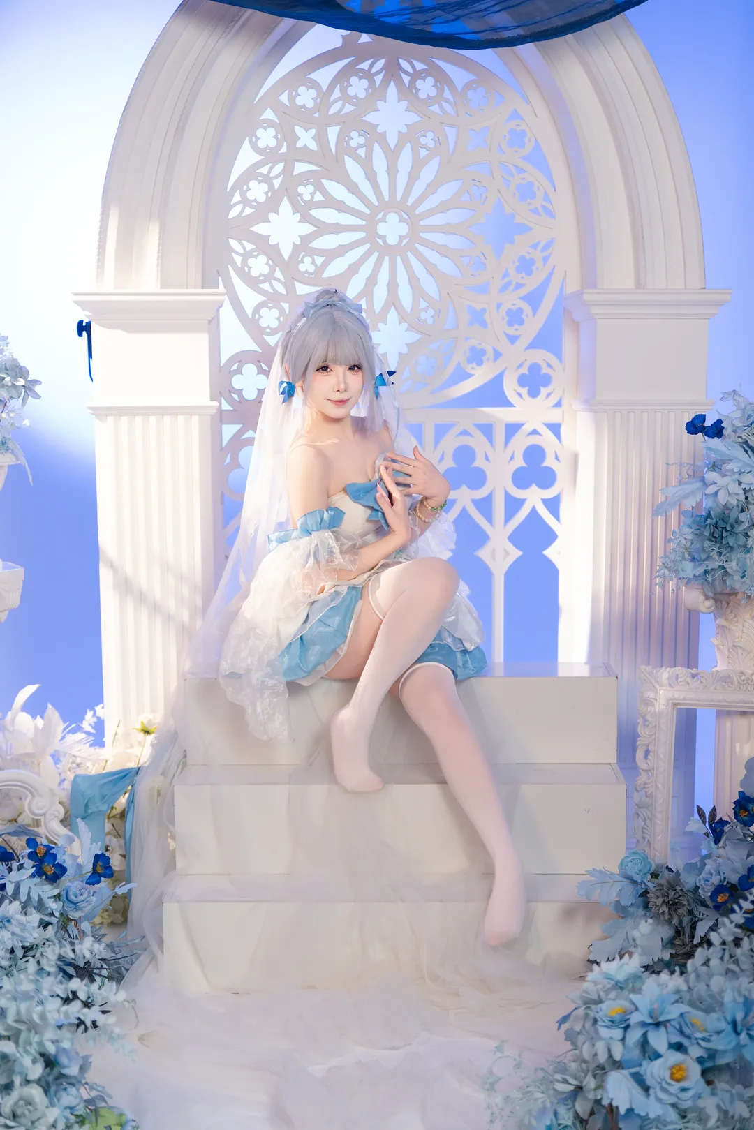 【神里绫华cos】原神花嫁造型拍摄记录 - 第 3 张