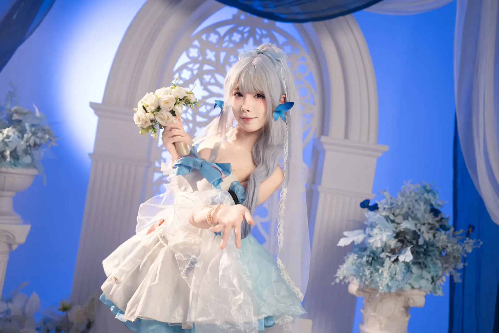 【神里绫华cos】原神花嫁造型拍摄记录 - 第 6 张