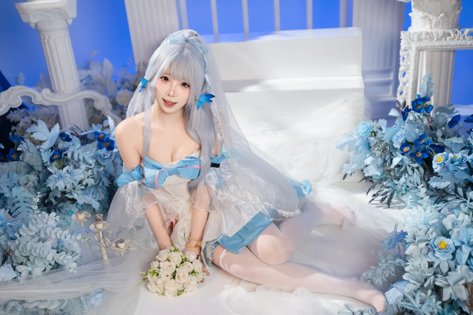 【神里绫华cos】原神花嫁造型拍摄记录 - 第 9 张