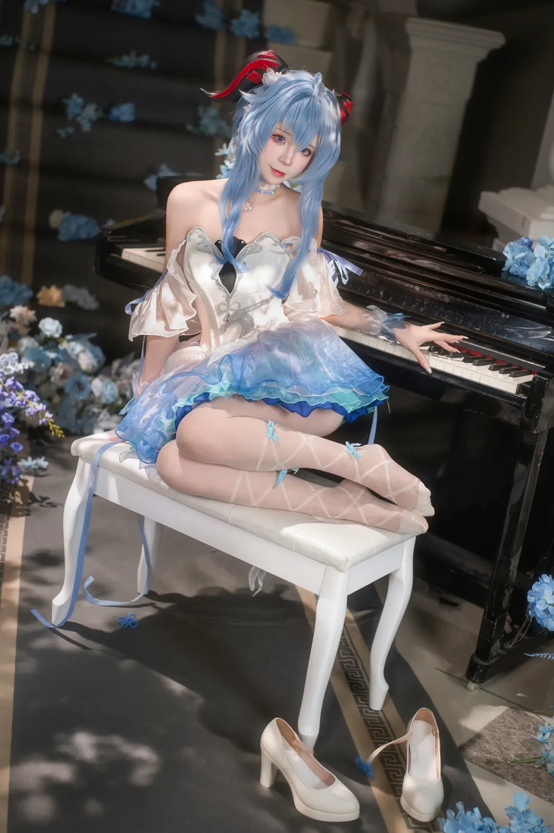 【甘雨cos】原神月下钢琴的优雅演绎 - 第 3 张