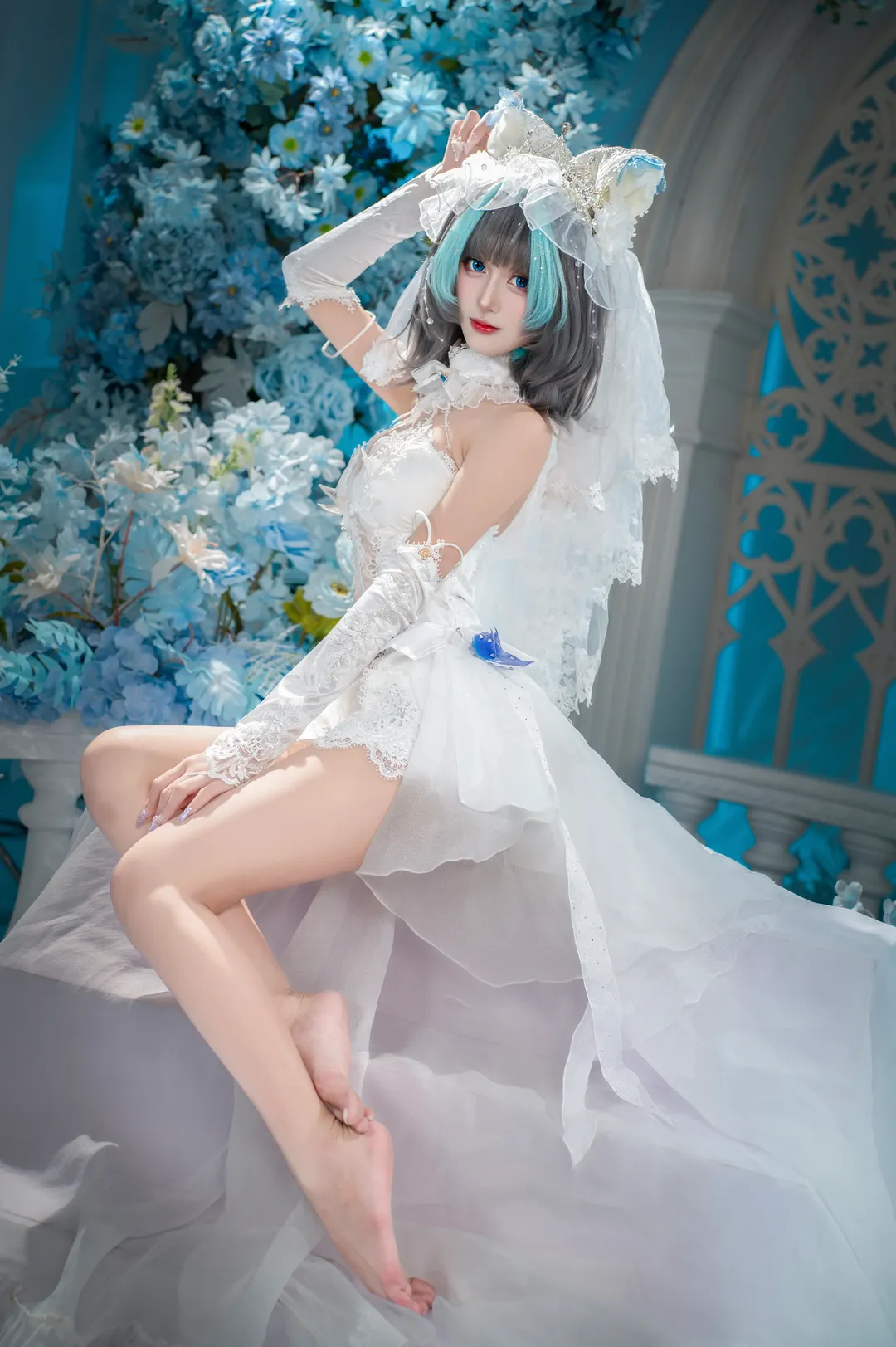 【柴郡cos】碧藍航線：藍白交織的水光夢幻 - 第 2 張