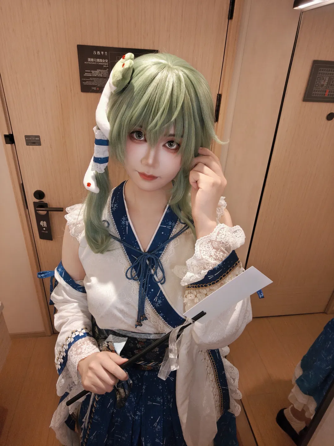 【东风谷早苗cos】东方project的温柔风，男生也能驾驭人妻感 - 第 1 张