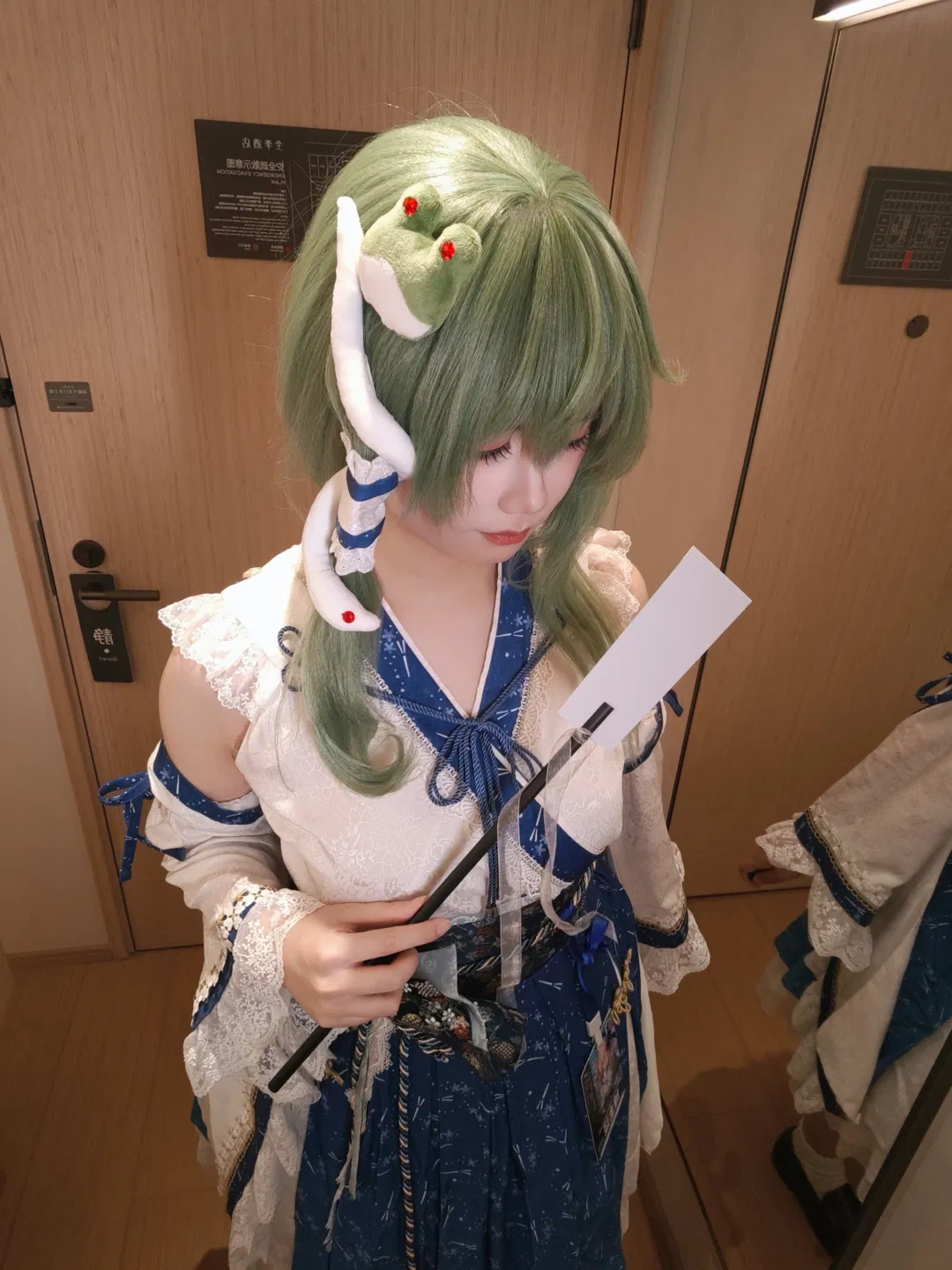 【东风谷早苗cos】东方project的温柔风，男生也能驾驭人妻感 - 第 4 张