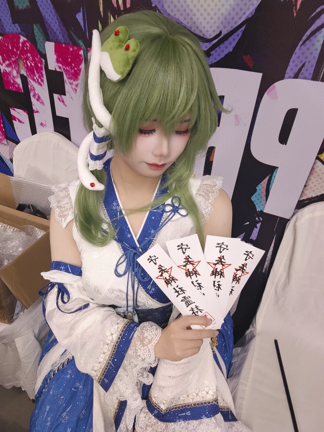 【東風谷早苗cos】東方project的巫女打工日常 - 第 6 張