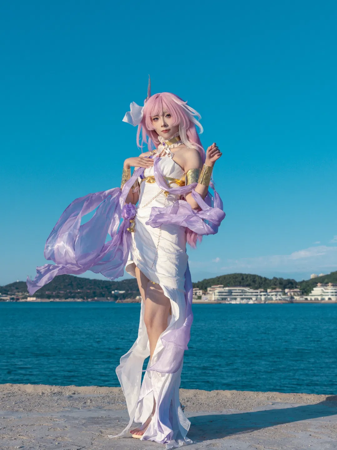 【爱莉希雅cos】崩坏三花铃律曲海边拍摄记录 - 第 1 张