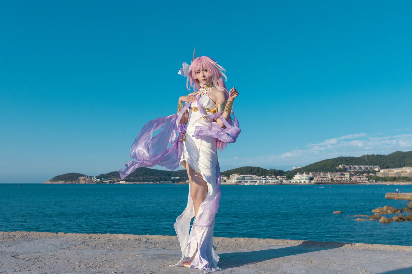 【爱莉希雅cos】崩坏三花铃律曲海边拍摄记录 - 第 4 张