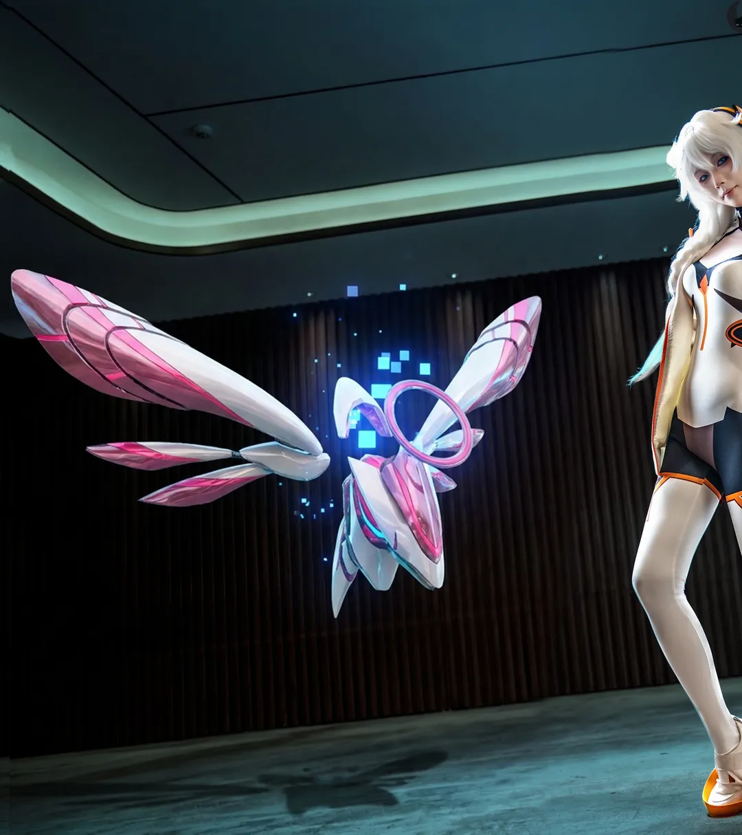 【琪亚娜cos】崩坏三白练套装，带外套版本的琪宝来报到 - 第 2 张