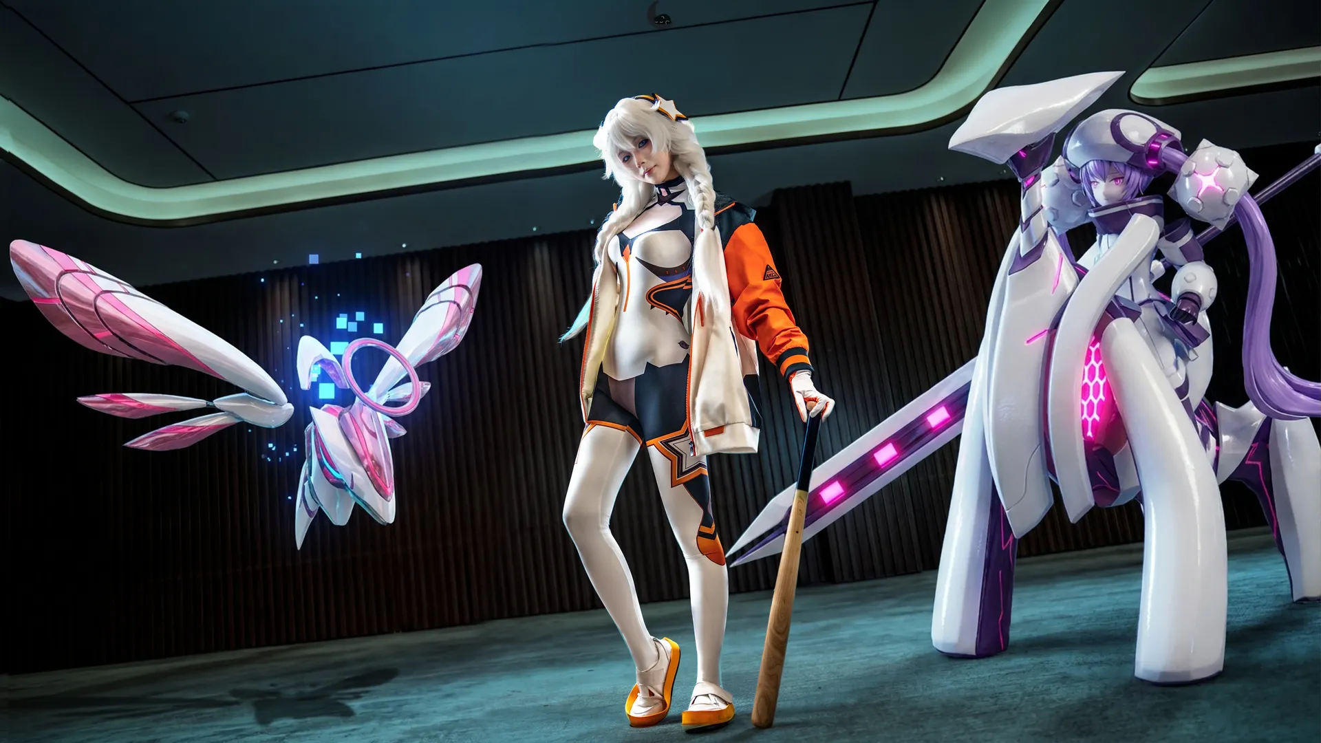 【琪亚娜cos】崩坏三白练套装，带外套版本的琪宝来报到 - 第 4 张
